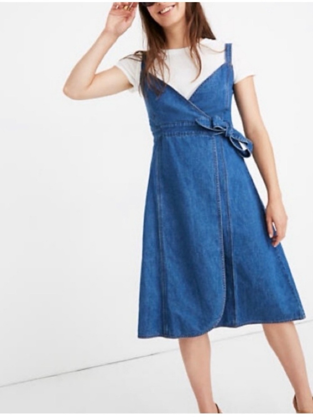 Madewell Denim Wrap Sundress